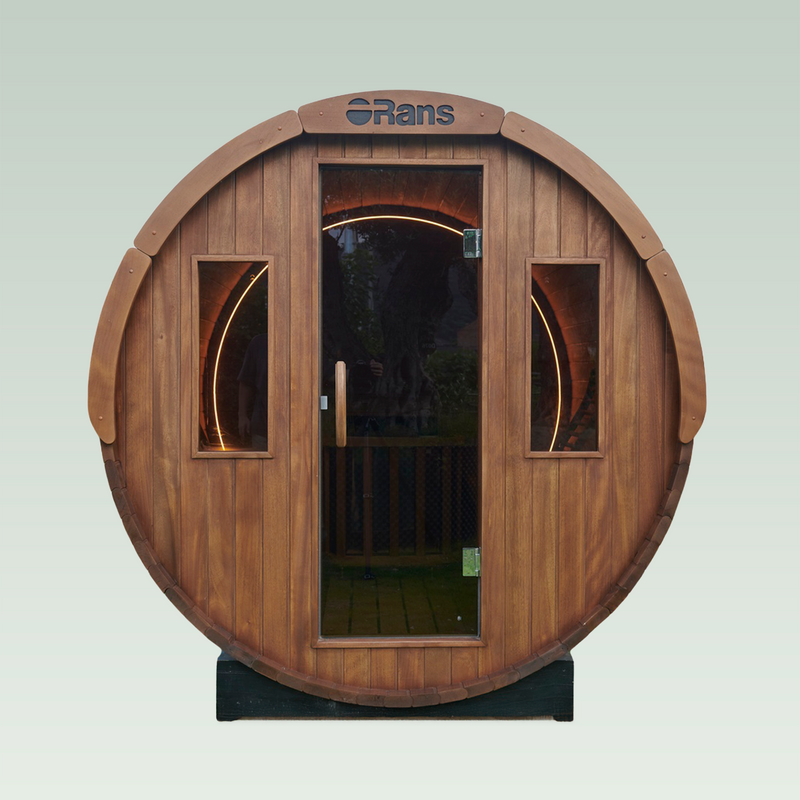 Auki 1800 - 4 Person Barrel Outdoor Traditional Sauna