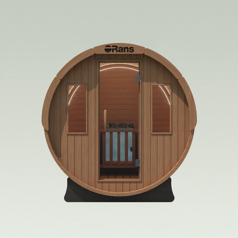 Auki 1800 - 4 Person Barrel Outdoor Traditional Sauna