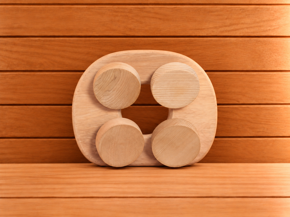 Adjustable Cedar Sauna Headrest