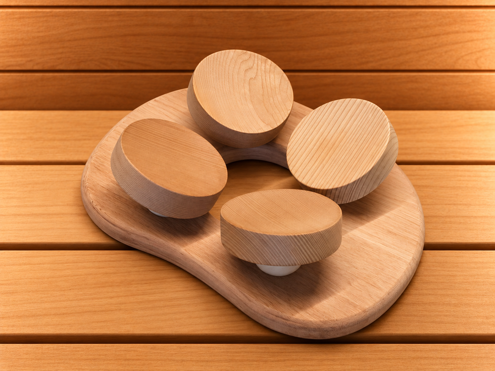 Adjustable Cedar Sauna Headrest