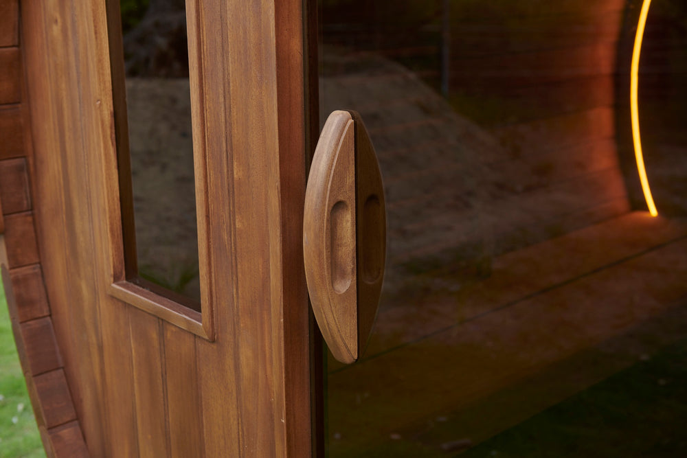 Auki 1800 - 4 Person Barrel Outdoor Traditional Sauna